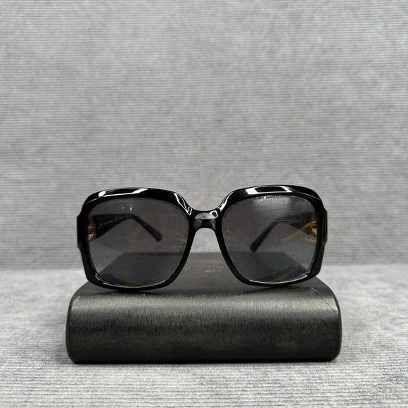 Tory Burch TY9027 Black Polarized Square Sunglasses Gold Logo 501T3 59-16-130 main image 11